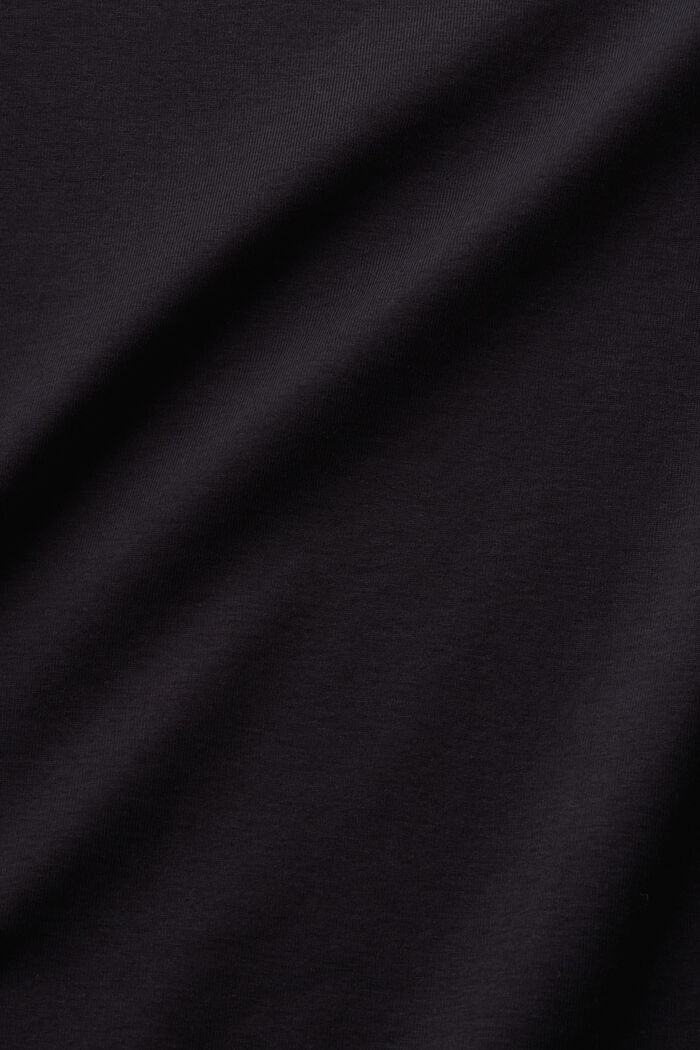 Boat Neck T-Shirt, BLACK, detail image number 5