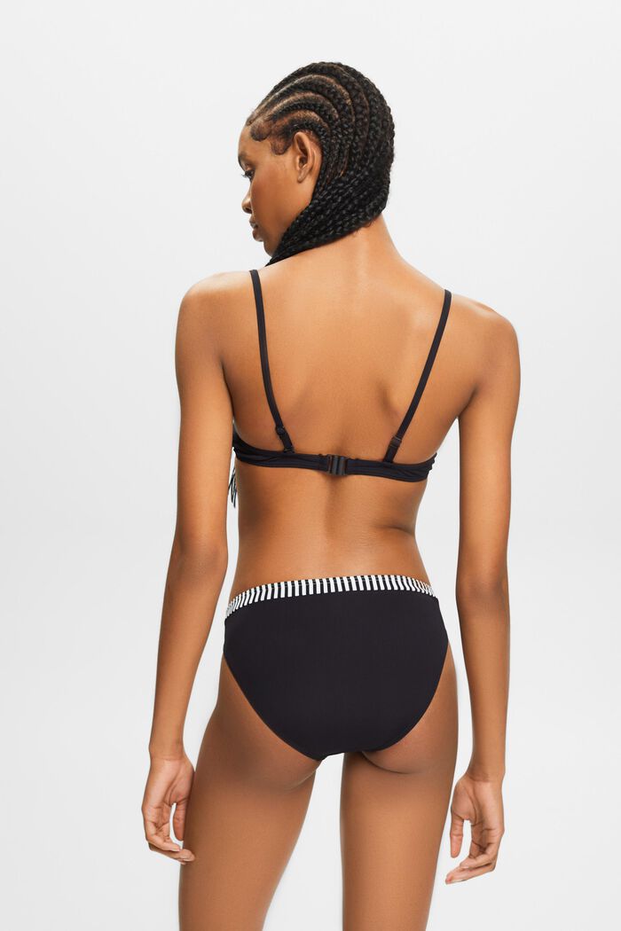 Padded Underwire Bikini Top, BLACK, detail image number 3