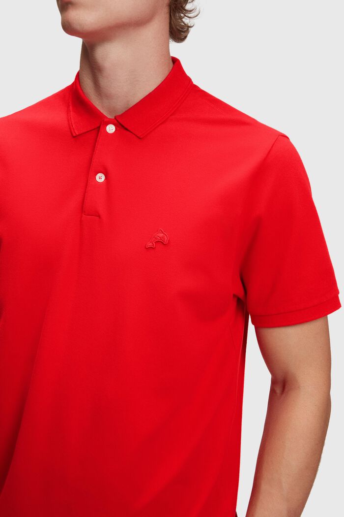 Dolphin Tennis Club Classic Polo, RED, detail image number 2