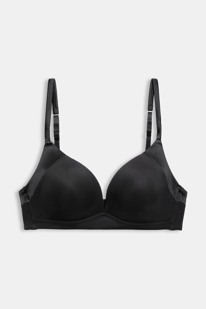 Non-wired, padded bra, BLACK, detail image number 4