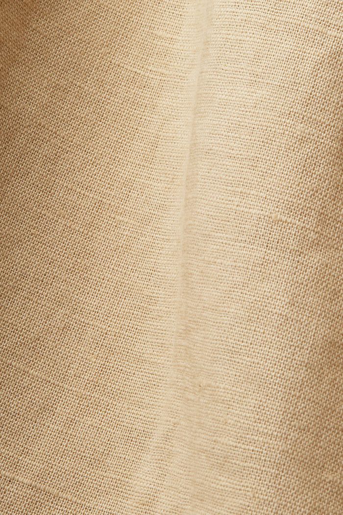 Midi skirt, linen-cotton blend, SAND, detail image number 6