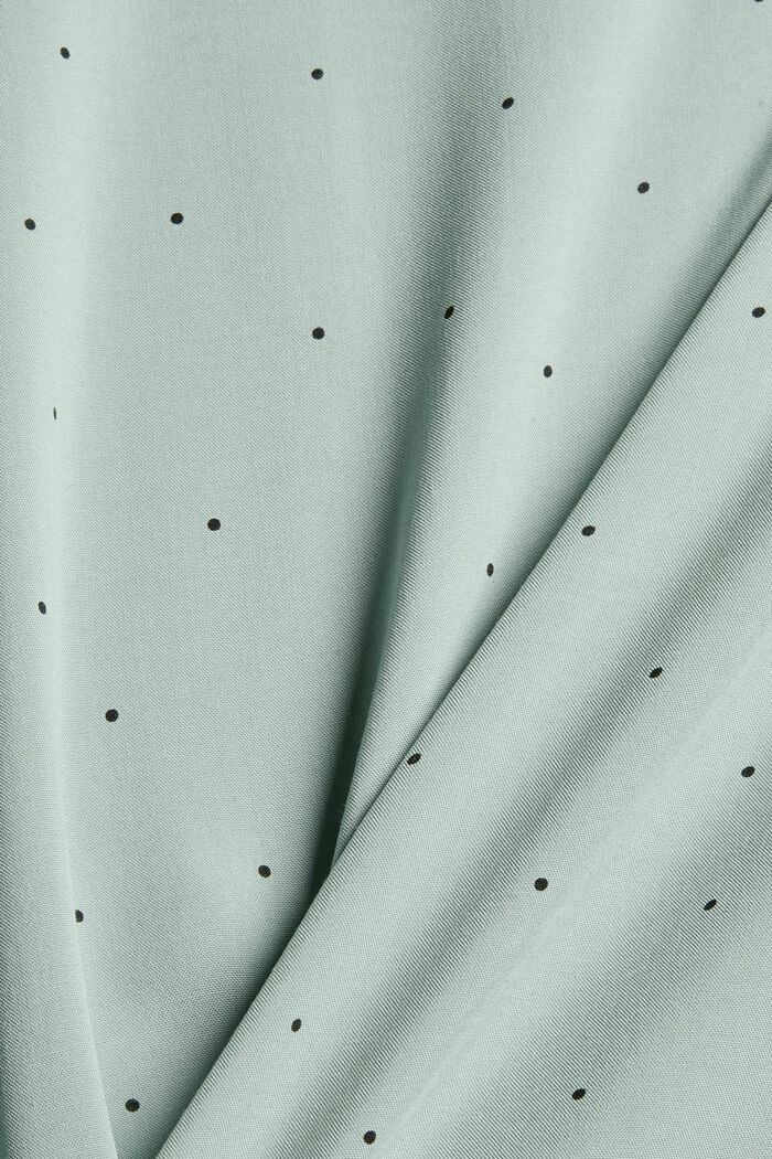 Henley blouse made of LENZING™ ECOVERO™, DUSTY GREEN, detail image number 4