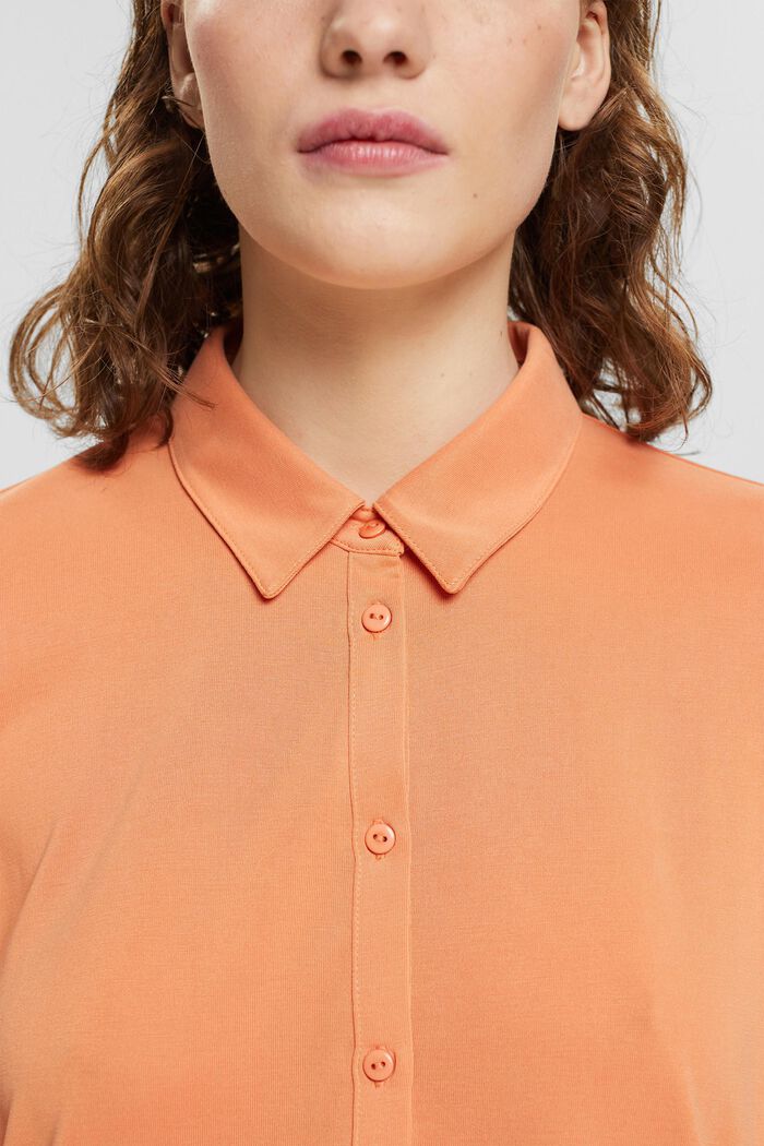 Blouse with buttons, GOLDEN ORANGE, detail image number 2
