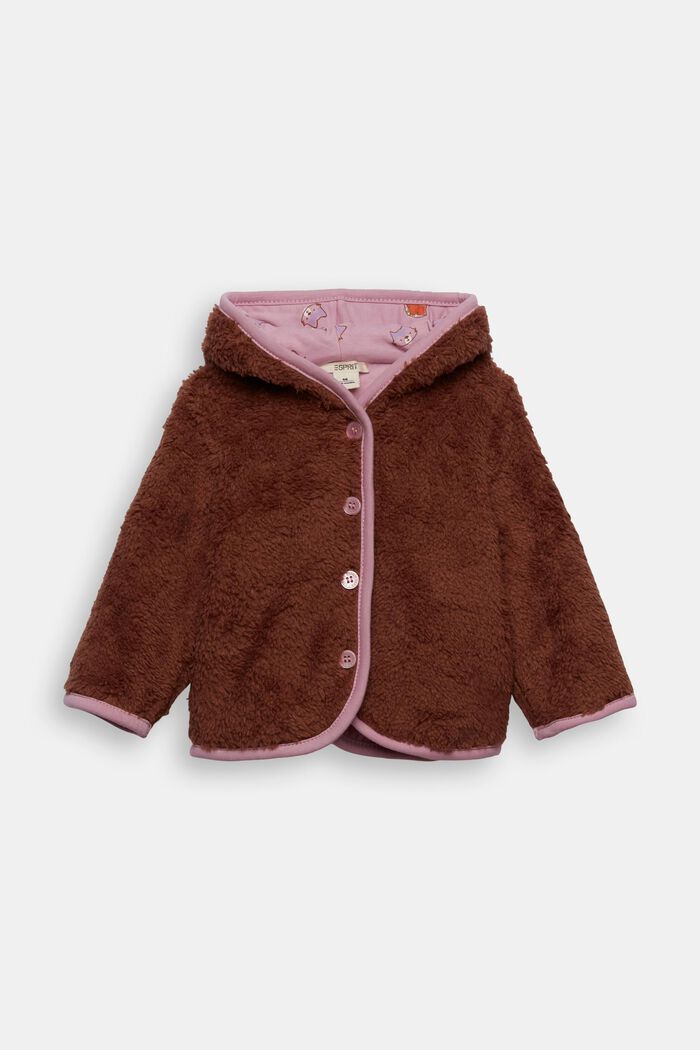 Teddy borg fleece hooded jacket