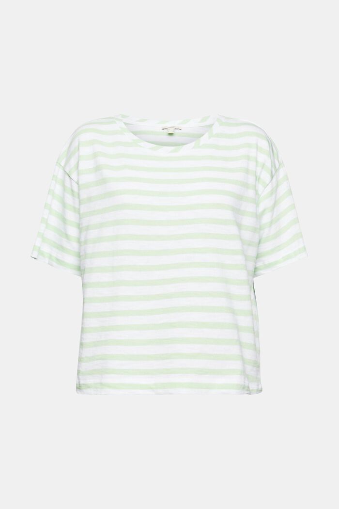 striped T-shirt, PASTEL GREEN, detail image number 5