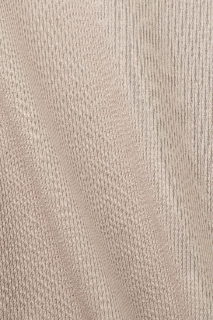 Cotton-Jersey Crewneck T-Shirt, LIGHT TAUPE, detail image number 5