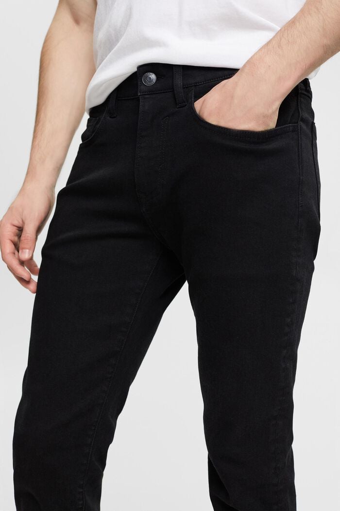 Organic cotton jeans, Dual Max, BLACK RINSE, detail image number 2
