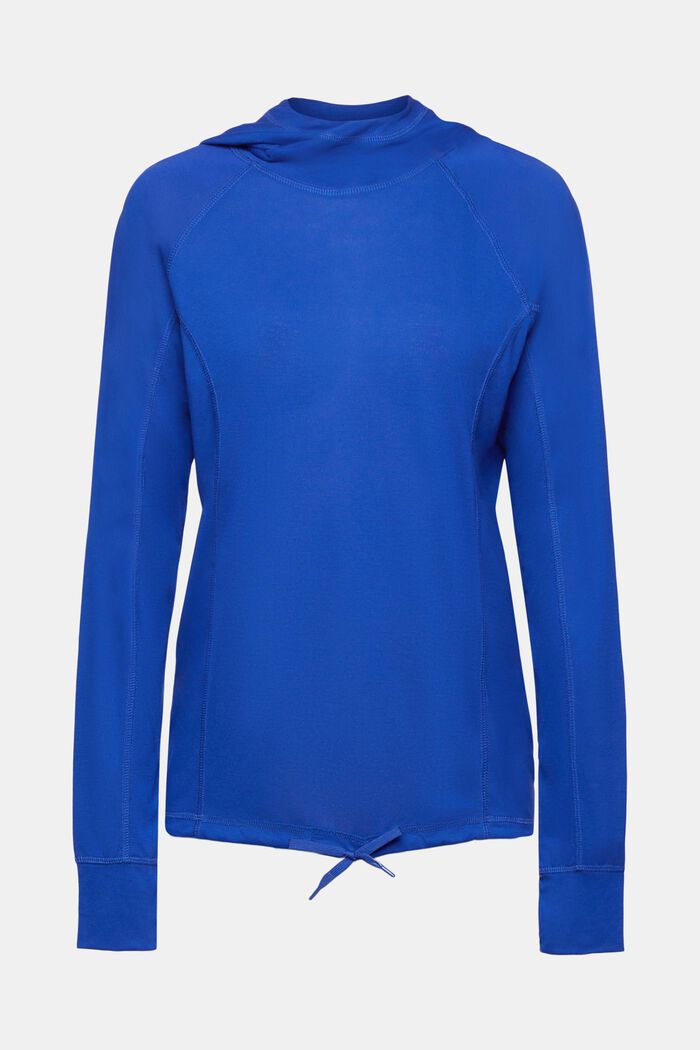 ESPRIT - Hooded long-sleeved top, LENZING™ ECOVERO™ at our online shop