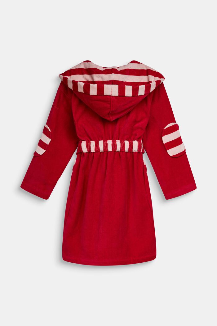 Children’s bathrobe in 100% cotton, RASPBERRY, detail image number 1