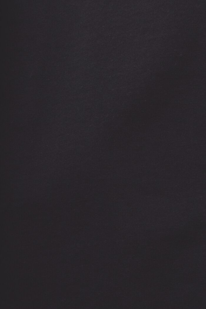 Unisex Printed Organic Cotton Jersey T-Shirt, BLACK, detail image number 6