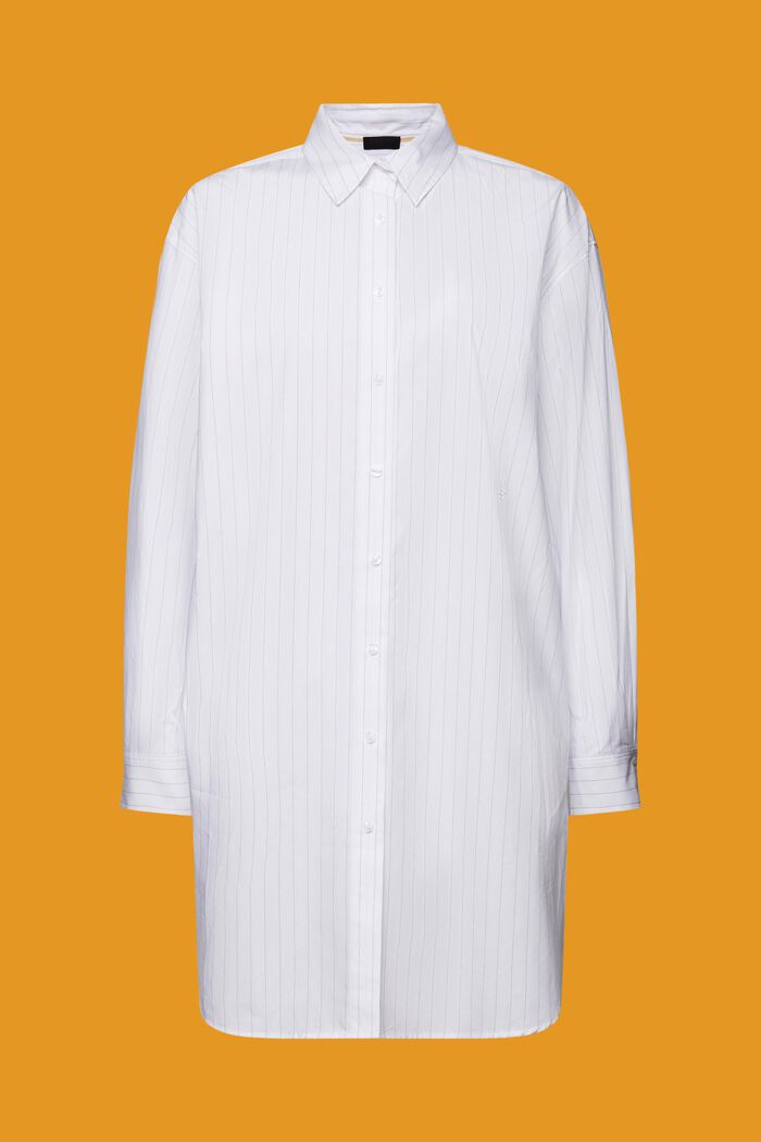 Pinstriped shirt dress, 100% cotton, WHITE, detail image number 7