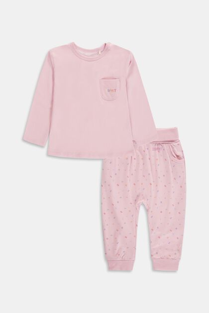 Set: top and trousers, organic cotton, BLUSH, overview