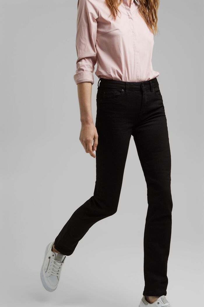 Stretch jeans with organic cotton, BLACK RINSE, detail image number 0