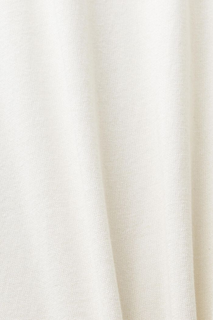Knit Short-Sleeve Polo Shirt, OFF WHITE, detail image number 5