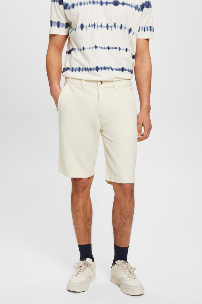 Chino-style shorts, CREAM BEIGE, detail image number 0