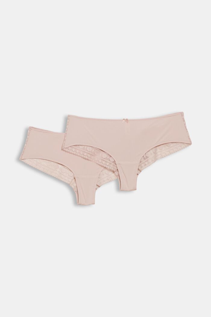 Two Pack Lace Paneled Briefs, OLD PINK, detail image number 0