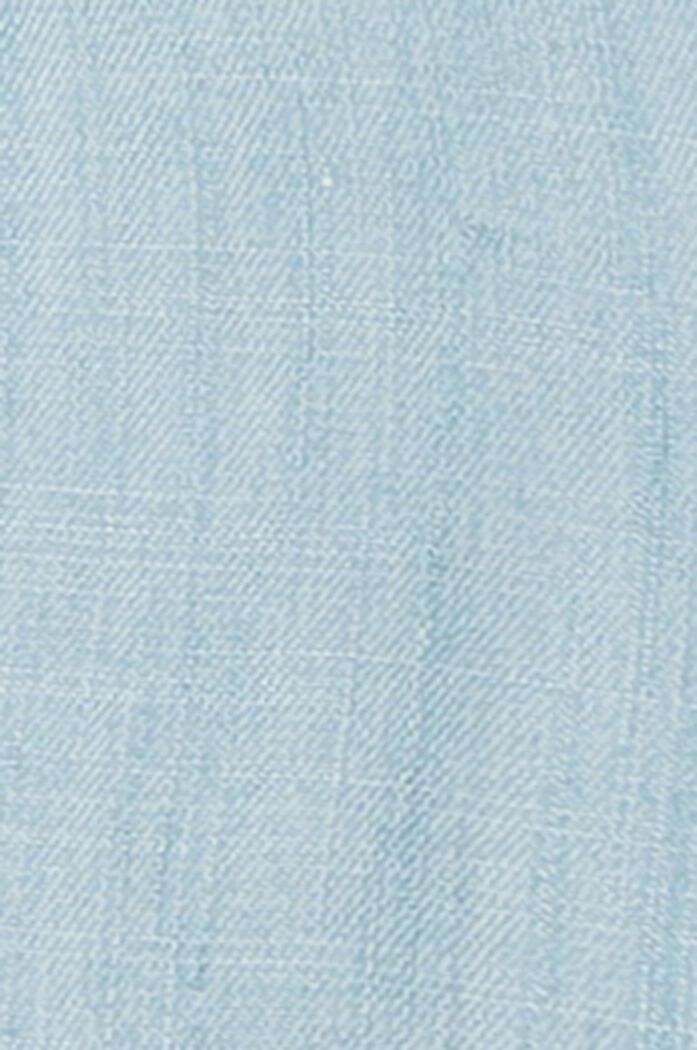 Mini shirt dress with tie belt, BLUE LIGHT WASHED, detail image number 5