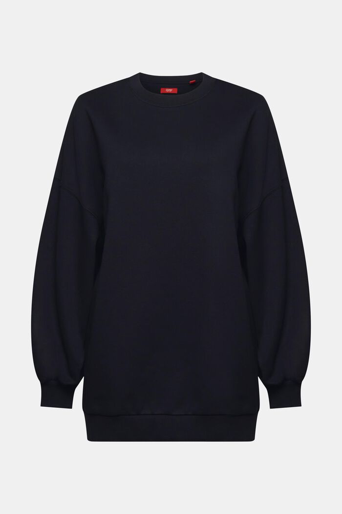 Fleece Crewneck Sweatshirt, BLACK, detail image number 6
