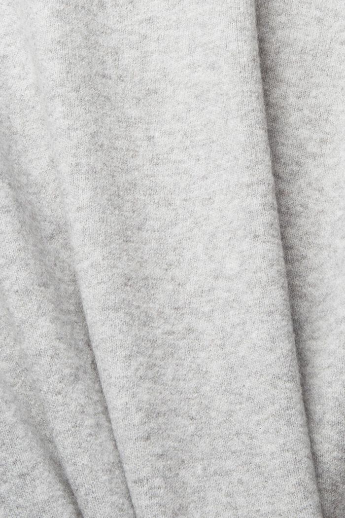 Wool blend: open cardigan, LIGHT GREY, detail image number 1
