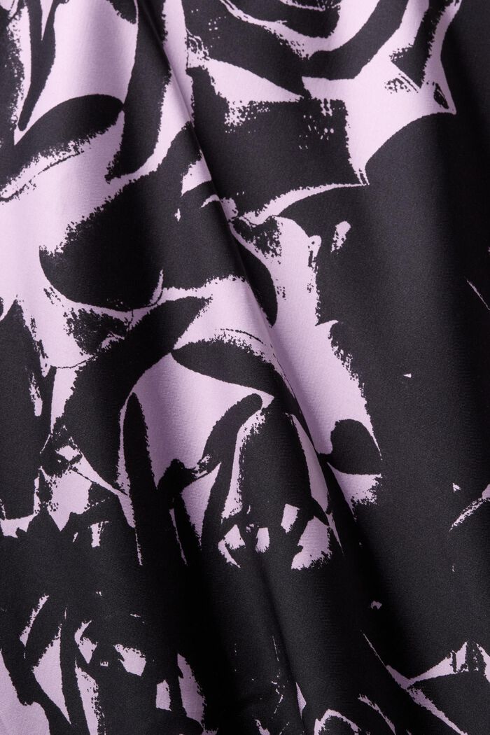 Printed Satin Midi Skirt, NEW BLACK, detail image number 5