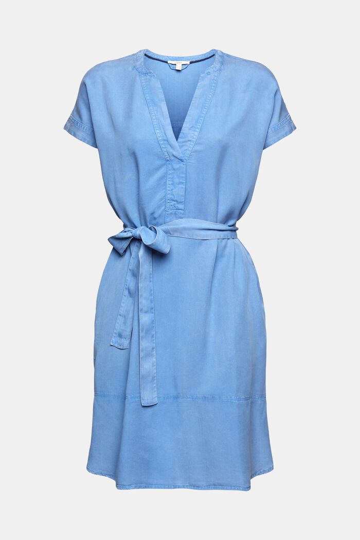Made of TENCEL™:  tunic dress with a belt