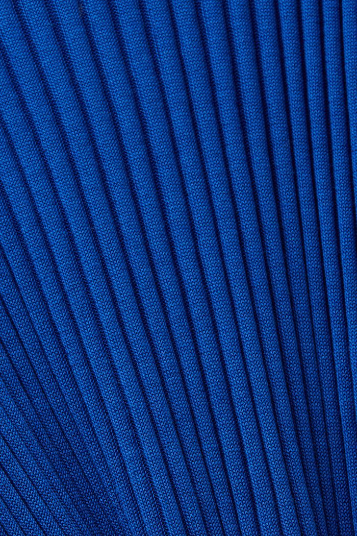Rib-Knit Sweater, BRIGHT BLUE, detail image number 5