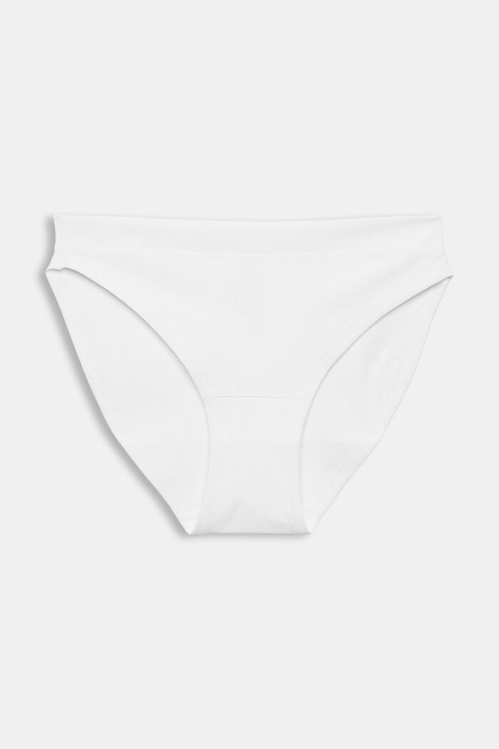 Made of recycled material: ribbed-effect briefs