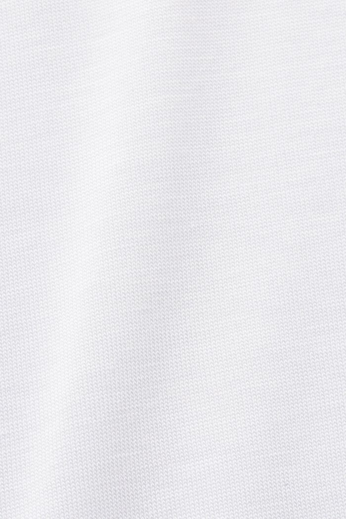 V-neck T-shirt, TENCEL™, WHITE, detail image number 5