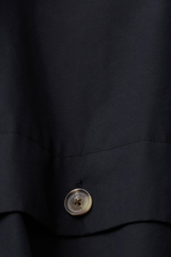 Short trench coat with belt, BLACK, detail image number 6