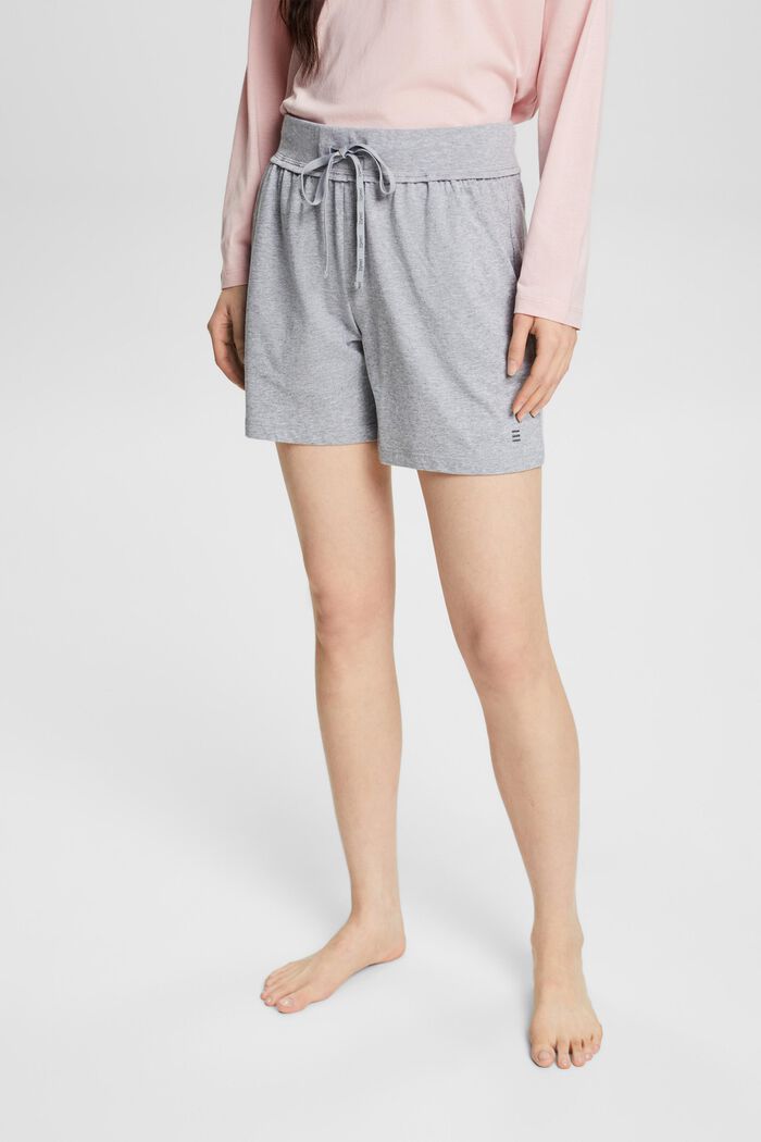 Pajama Shorts, LIGHT GREY, detail image number 0