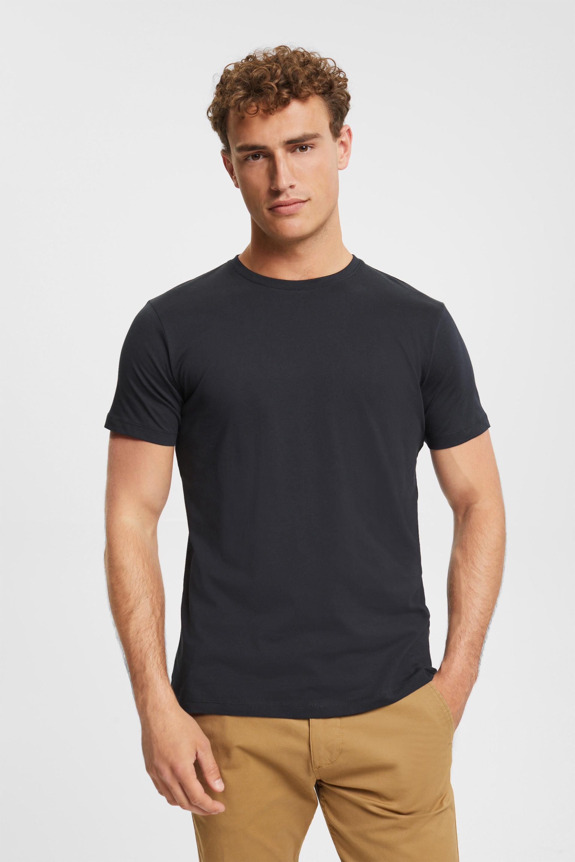 Mode Shirts T-shirts Esprit T-shirt rood-zwart gestreept patroon casual uitstraling 