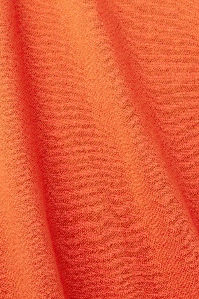 Fine weave jumper, ORANGE RED, detail image number 5