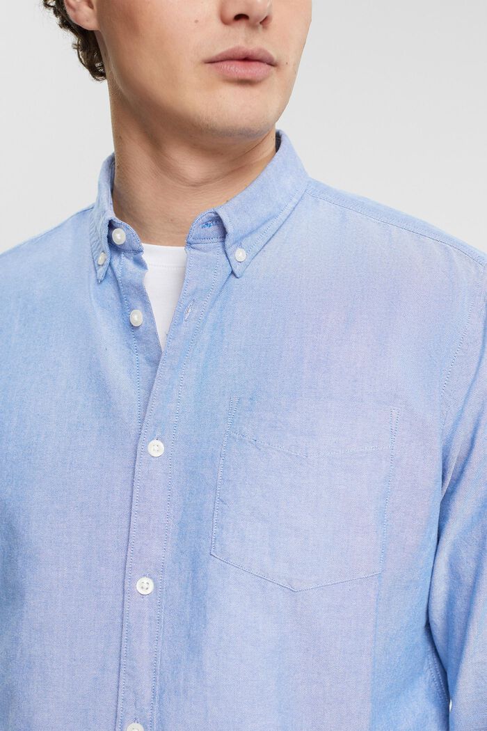 Button-down shirt, BLUE, detail image number 2