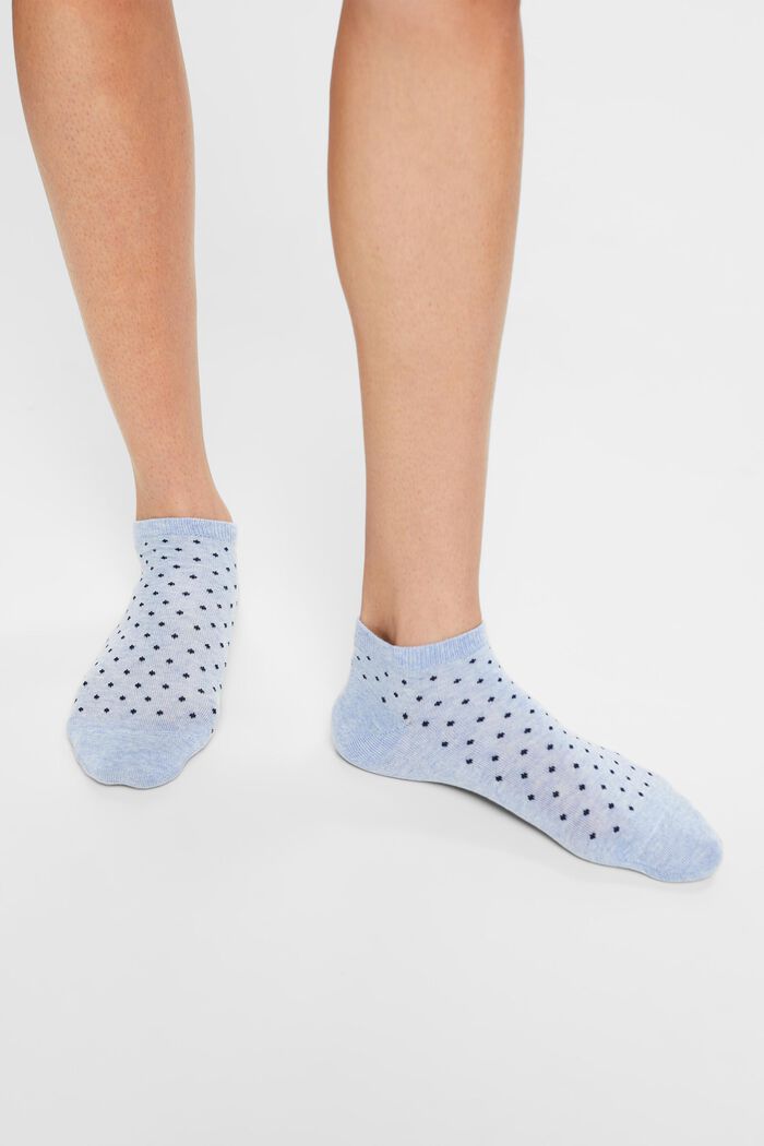 2-Pack Dotted Sneaker Socks, JEANS, detail image number 1