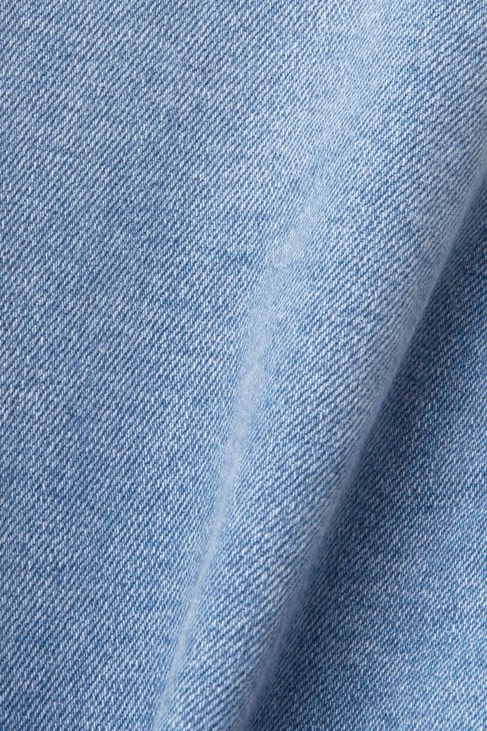 Relaxed slim fit denim shorts, BLUE MEDIUM WASHED, detail image number 6