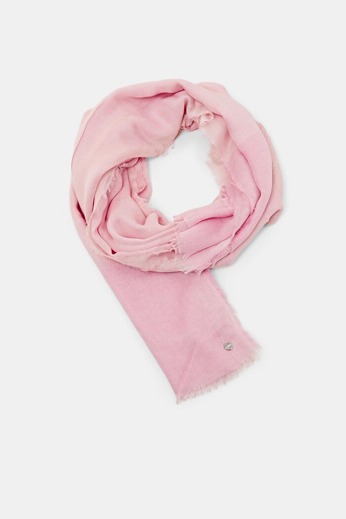 Tri-tone woven scarf, PINK, detail image number 0
