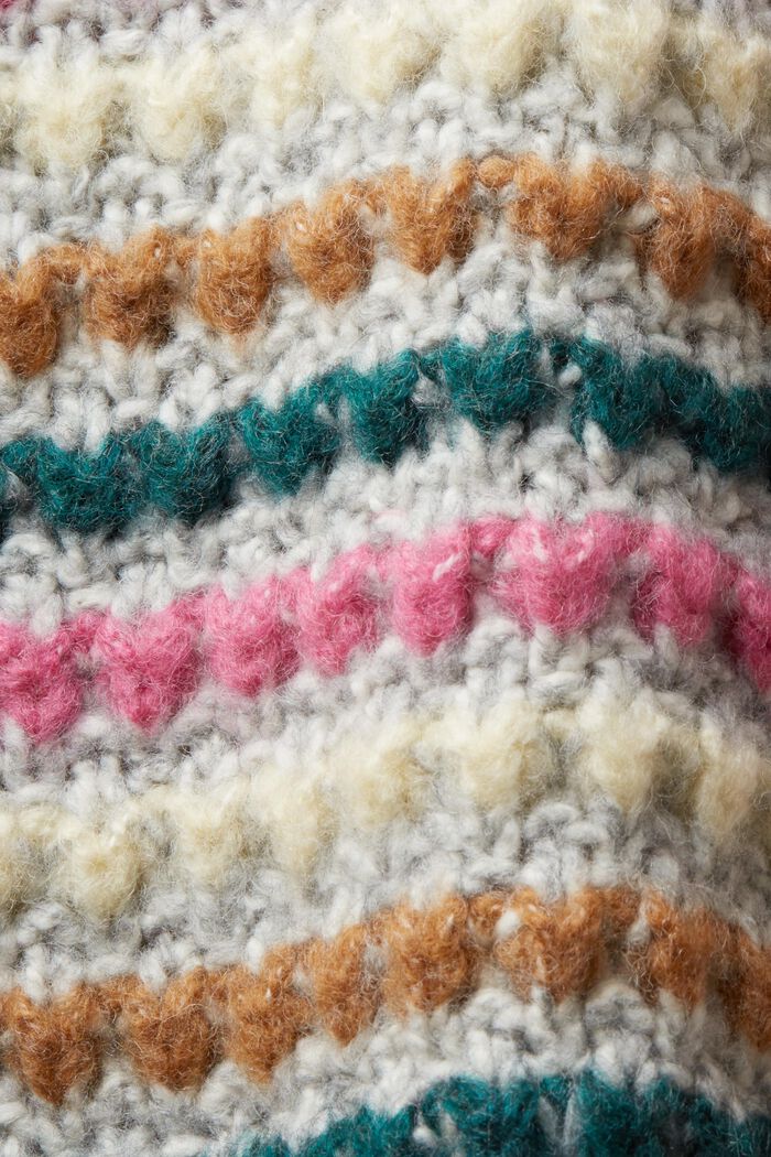 Cotton-Wool Blend Sweater, LIGHT GREY, detail image number 5