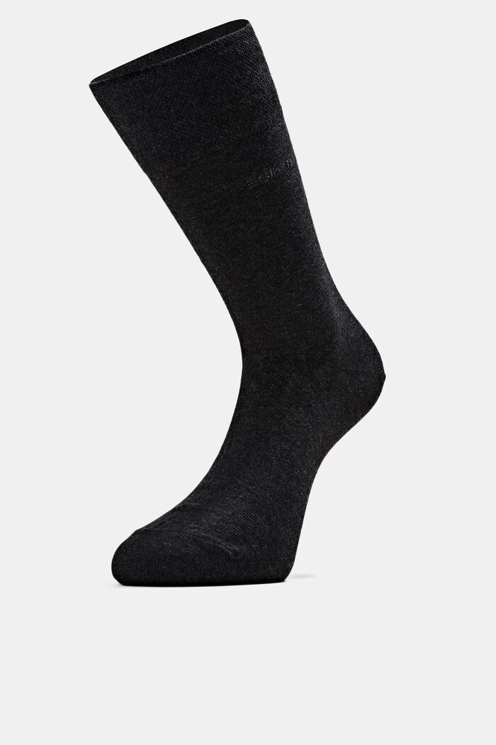 2-pack of socks , blended organic cotton, BLACK, detail image number 0