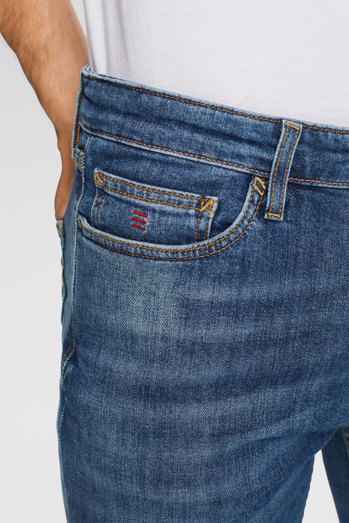 Mid-Rise Straight Selvedge Jeans, BLUE MEDIUM WASHED, detail image number 2