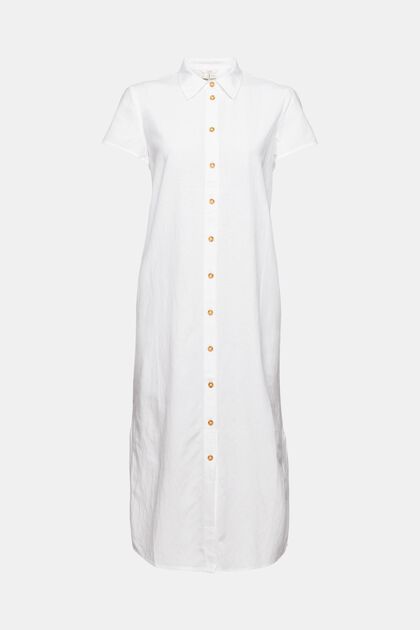 Long shirt dress with linen