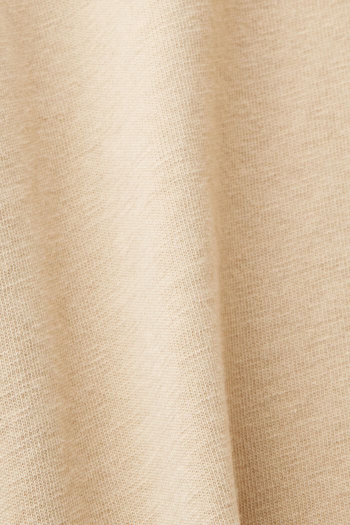 Garment-dyed jersey t-shirt, 100% cotton, SAND, detail image number 5