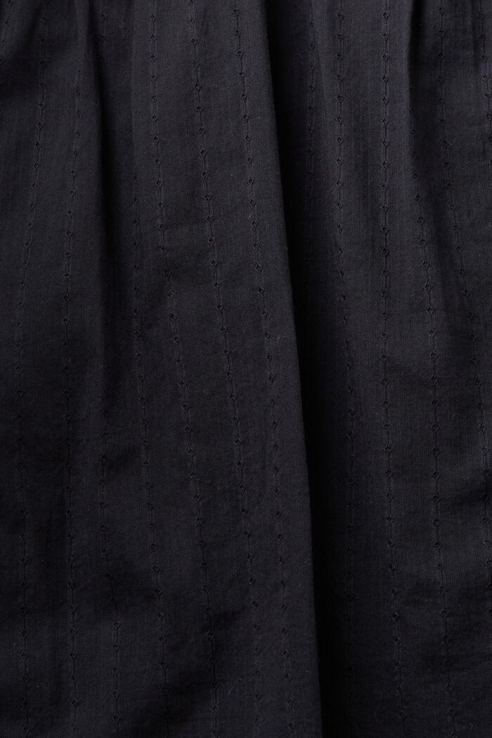 Scallop-edge lace blouse, BLACK, detail image number 6