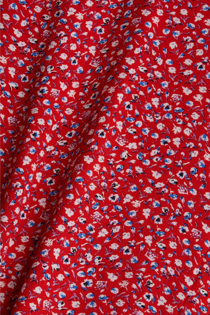 CURVY printed dress made of LENZING™ ECOVERO™, RED, detail image number 1
