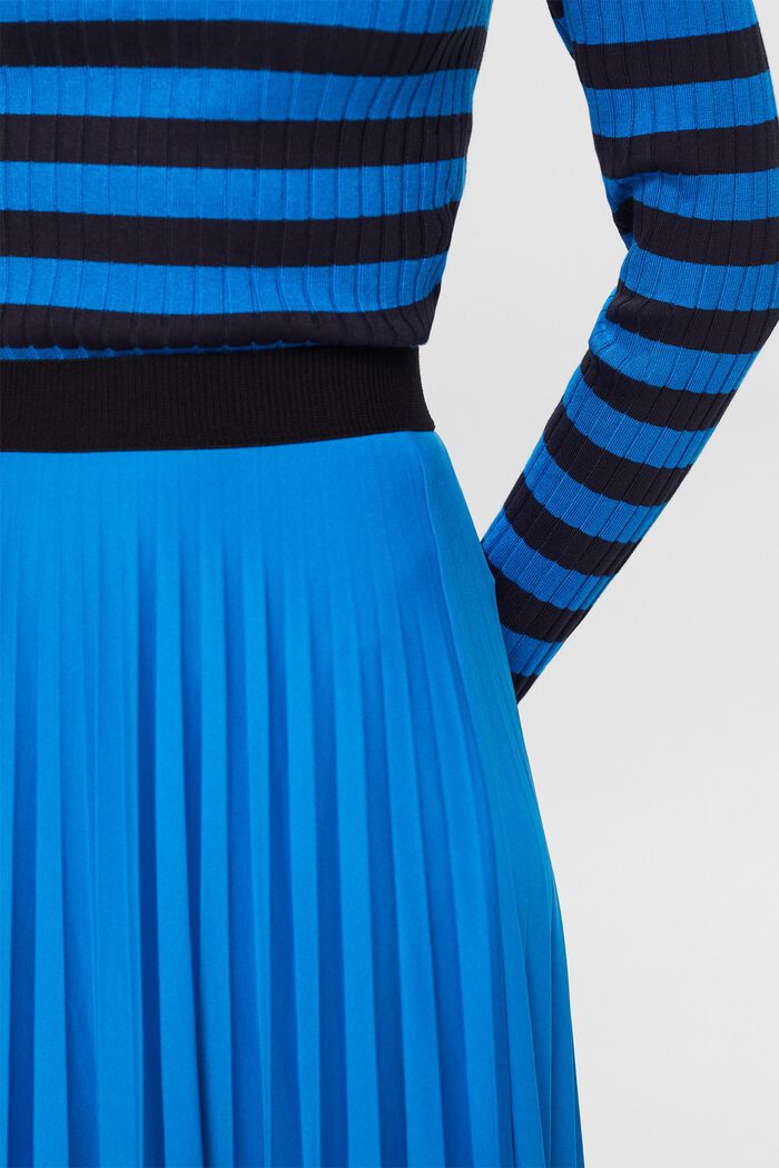 Pleated midi skirt, BLUE, detail image number 2