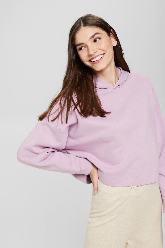 Made of recycled material: cropped sweatshirt