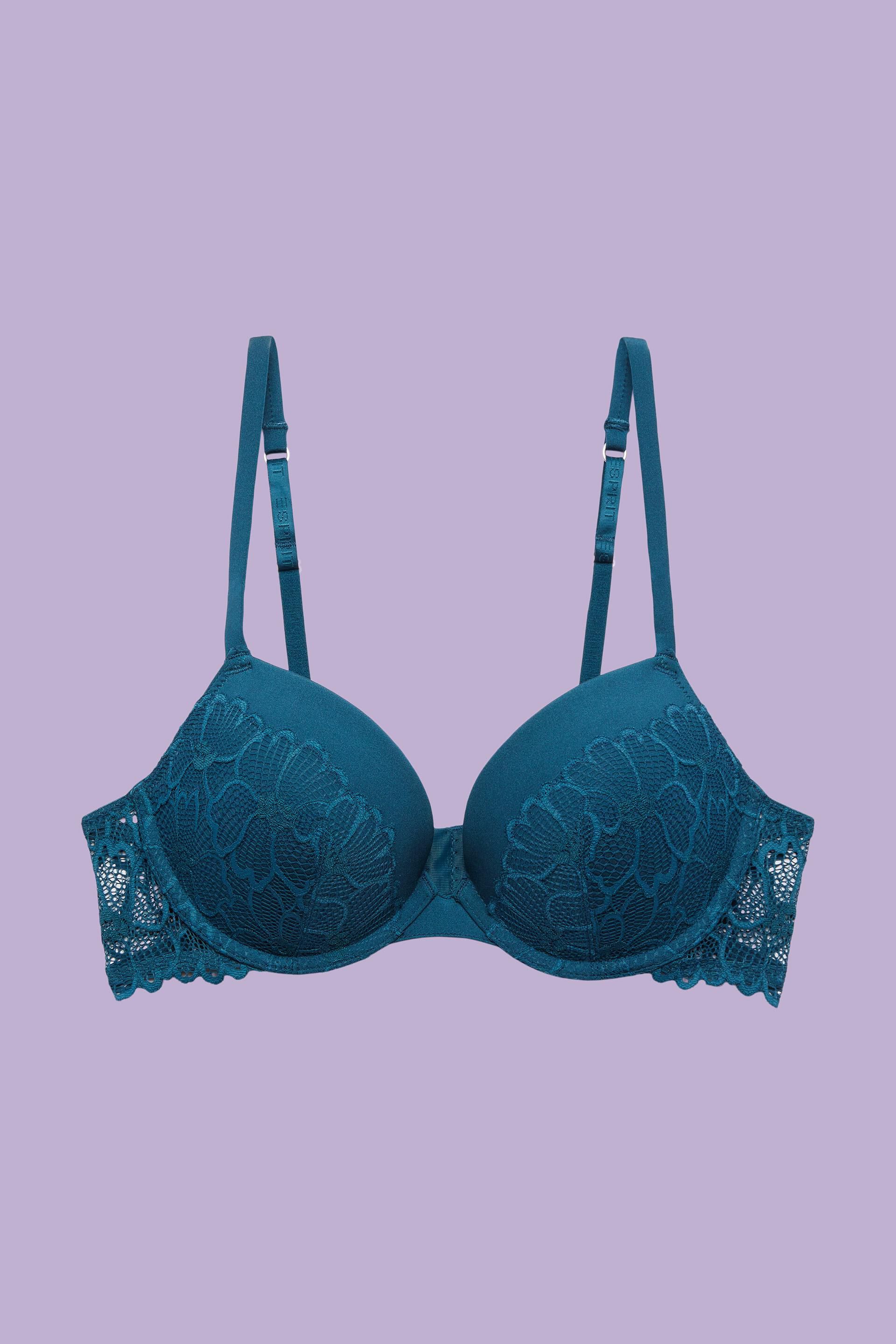 Underwired Push-Up Lace Bra at our online shop - ESPRIT