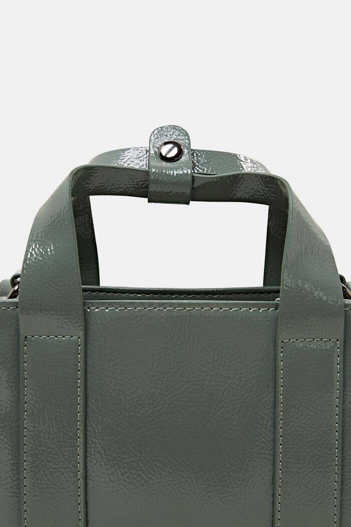Handbag with removable shoulder strap, DUSTY GREEN, detail image number 1