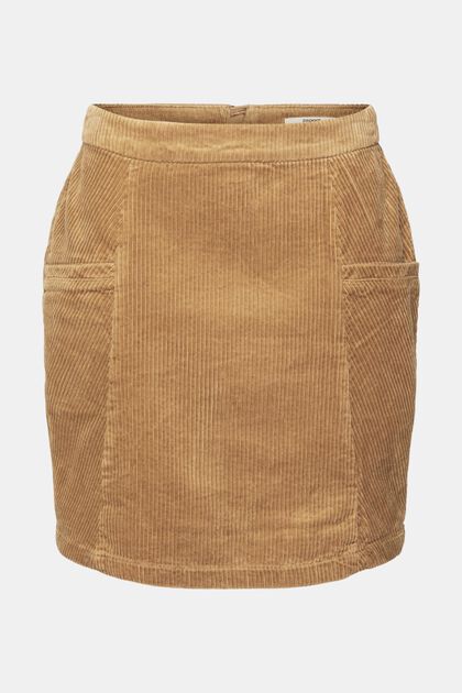 Corduroy mini skirt, 100% cotton