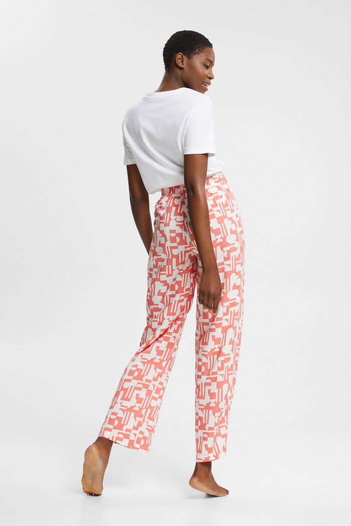 Cropped pyjama bottoms with LENZING™ ECOVERO™, CORAL, detail image number 3