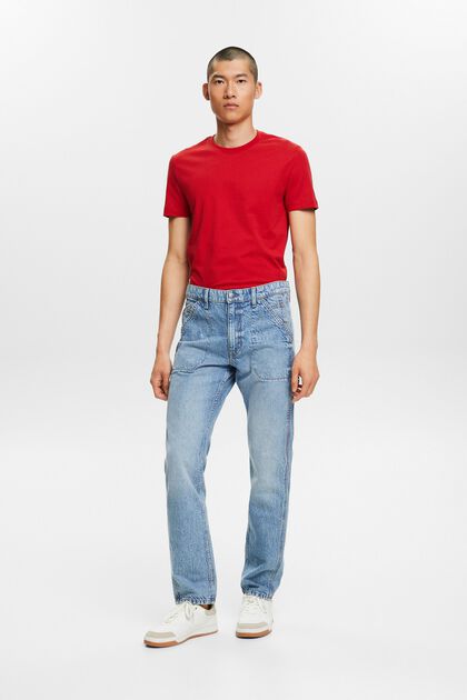 Mid-Rise Straight Carpenter Jeans